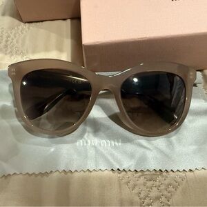 Miu Miu Chic Tan Sunglasses